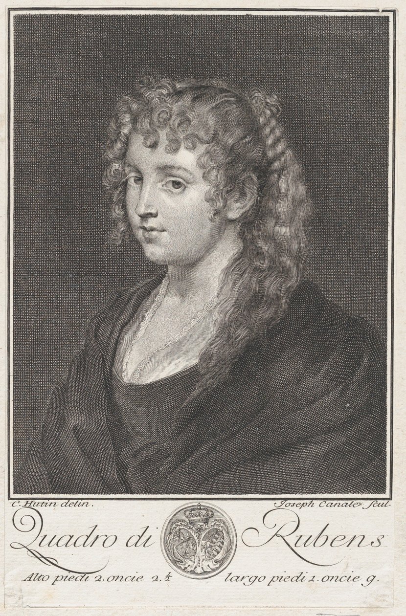 Portret młodej kobiety, ca. 1745-76. autorstwa Giuseppe Canale