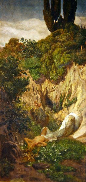 Nimfa, 1890 (tempera na pokładzie) autorstwa Giuseppe Cellini