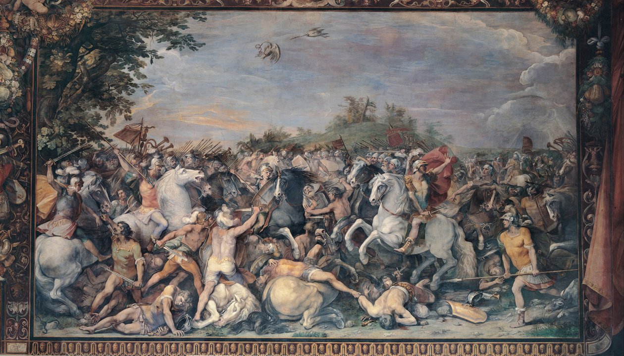 Bitwa z mieszkańcami Veii i Fidenae, 1598-1599 autorstwa Giuseppe Cesari