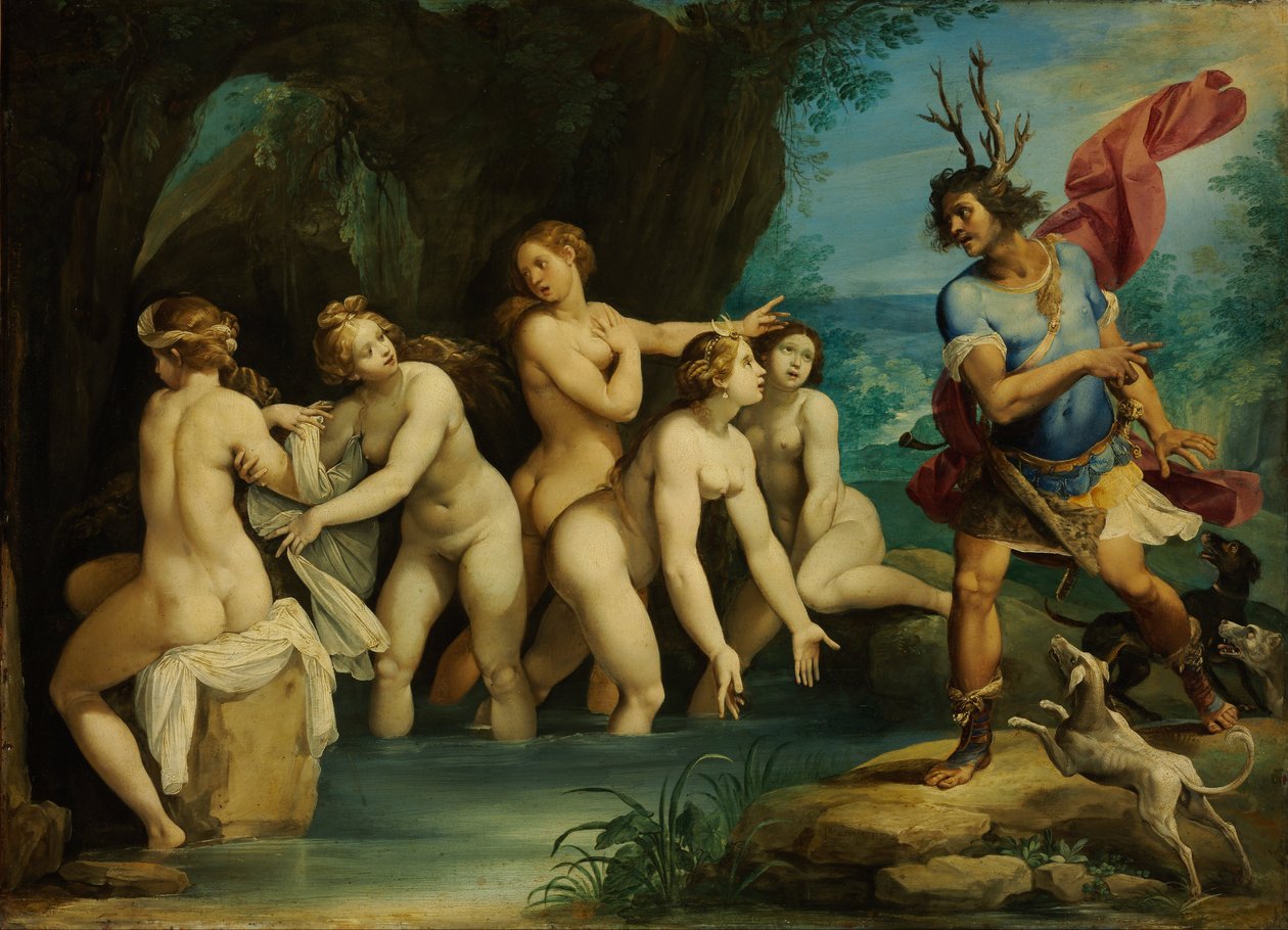 Diana i Actaeon autorstwa Giuseppe Cesari