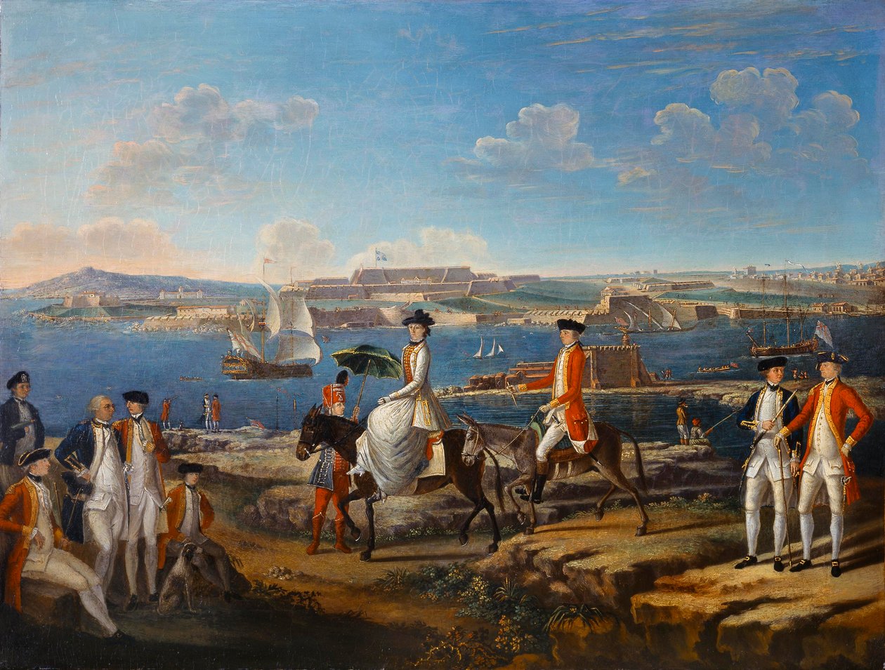 Lady Johnstone, żona gubernatora Minorki, ok. 1771 (olej na płótnie) autorstwa Giuseppe Chiesa
