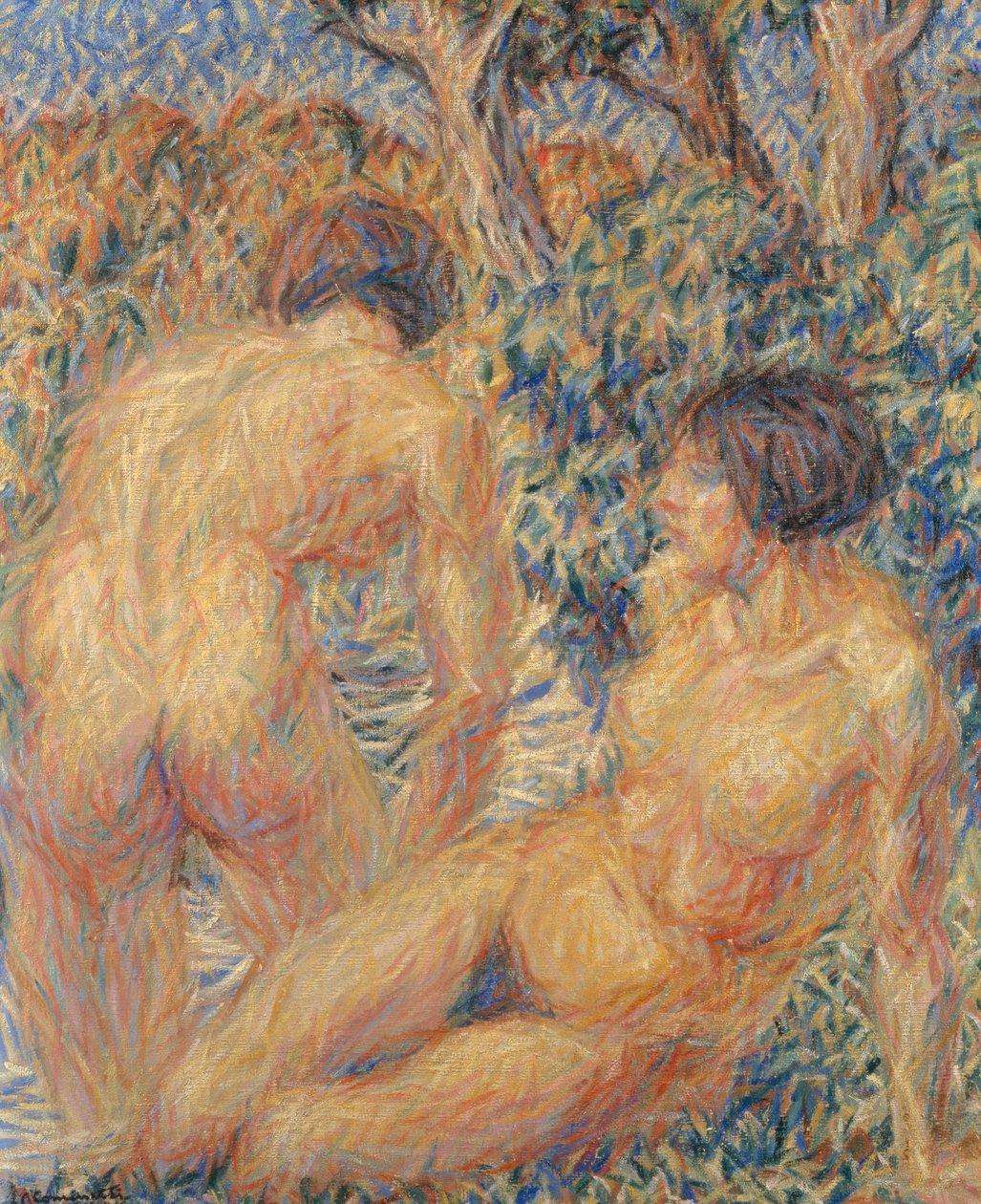 Nago w lesie autorstwa Giuseppe Cominetti