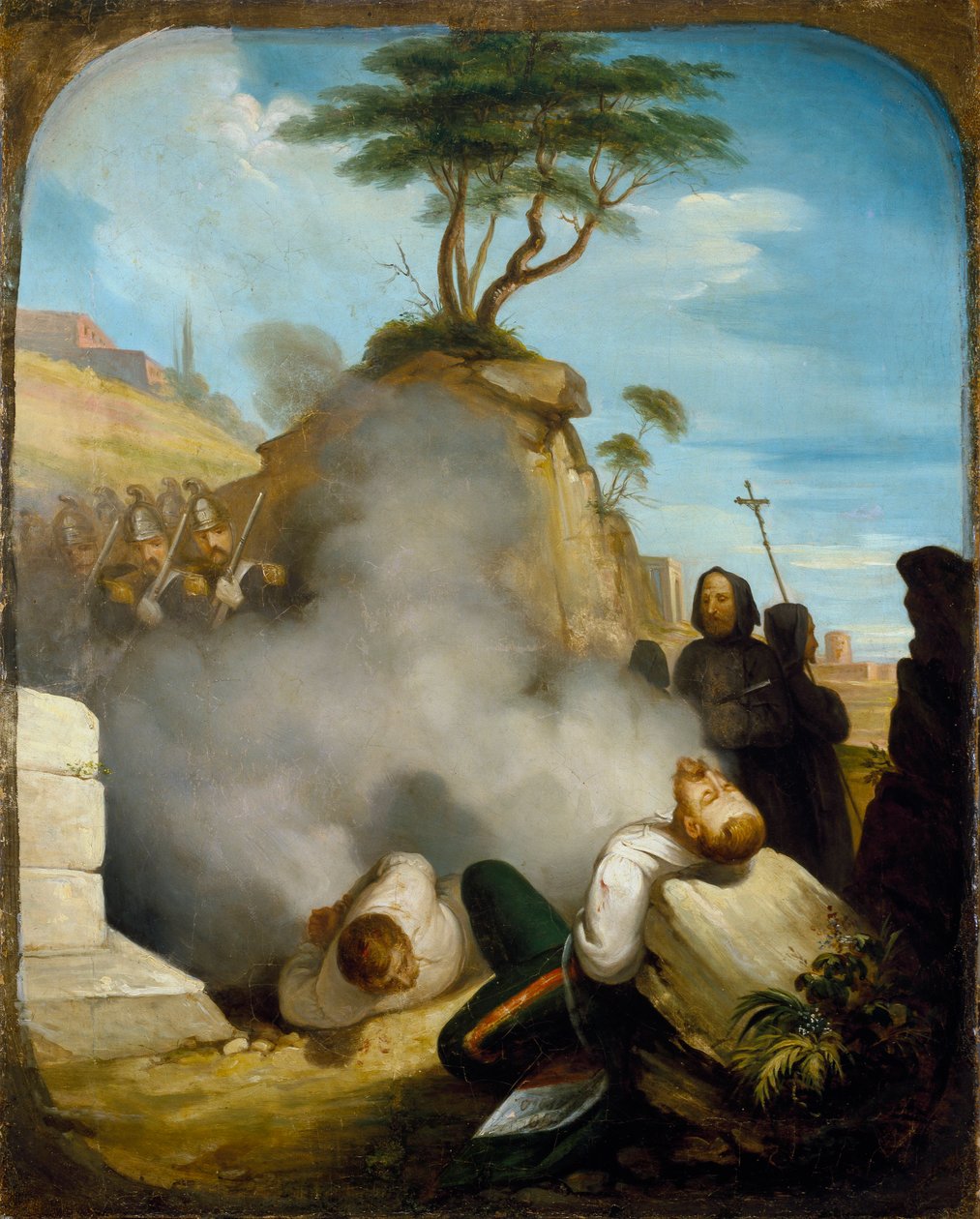 Risorgimento: strzelaniny Freres Bandiera (Fratelli) (Attilio i Emilio) 25 lipca autorstwa Giuseppe Costa