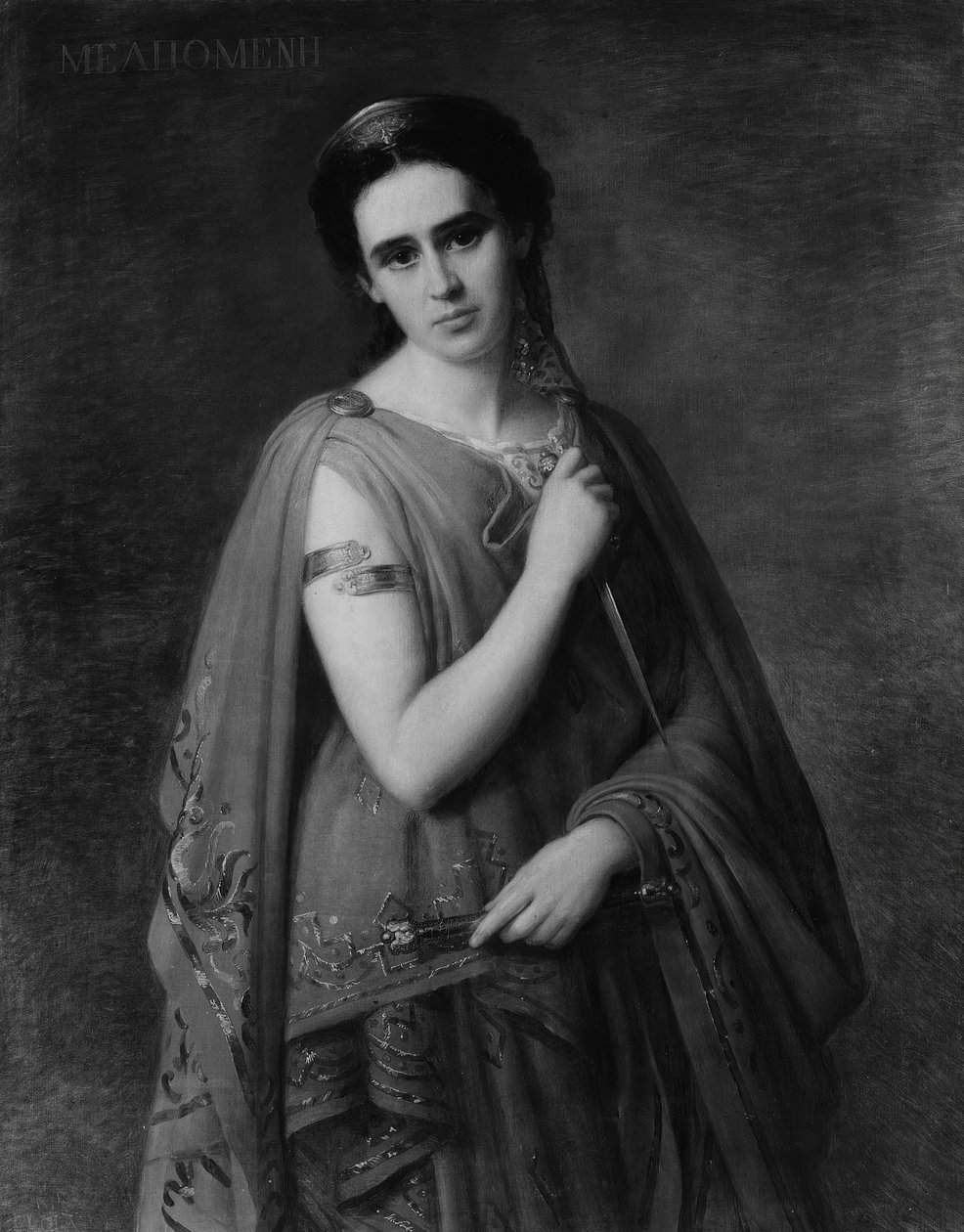 Melpomen, 1869. autorstwa Giuseppe Fagnani