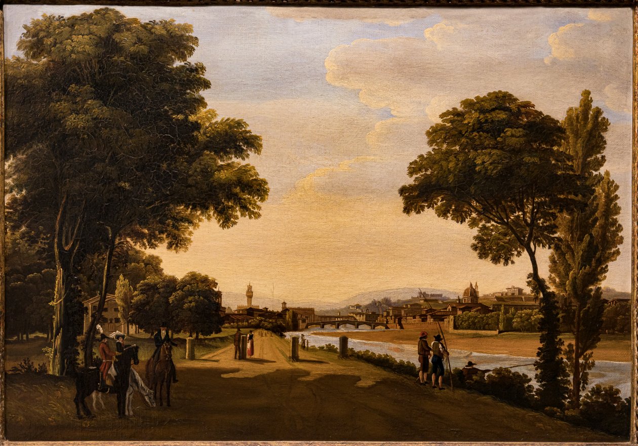 Widok na Arno autorstwa Giuseppe Gherardi