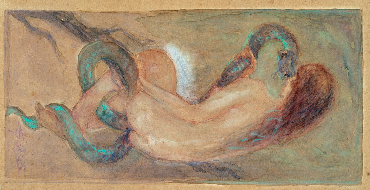 Akwarela Ewa Giuseppe Giglioli (1881-1930) Dim 11x23 cm Geny, Galeria Sztuki Współczesnej, inv 0163 autorstwa Giuseppe Giglioli