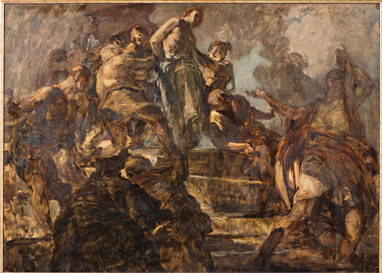 Cristo deriso (olej na sklejce) autorstwa Giuseppe Graziosi