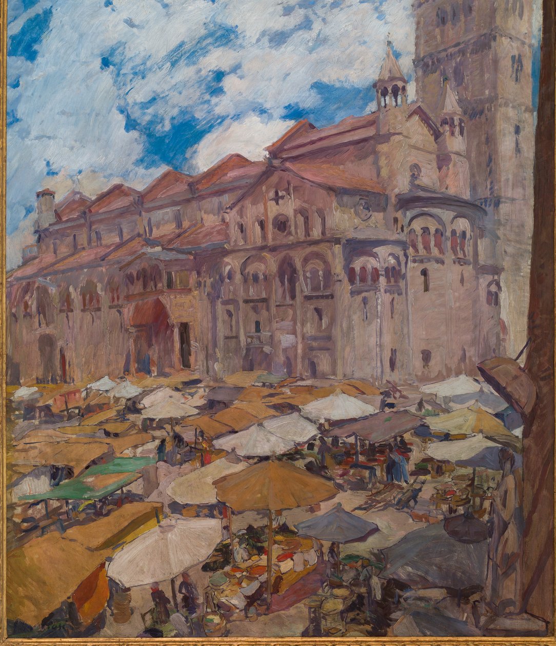 Wielki Plac w Modenie (obraz olejny na płótnie) autorstwa Giuseppe Graziosi
