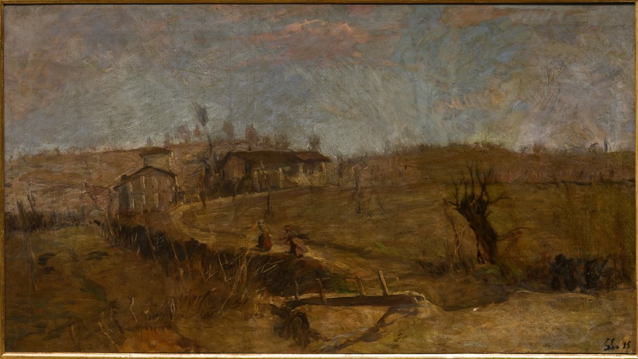 Krajobraz Savignano autorstwa Giuseppe Graziosi