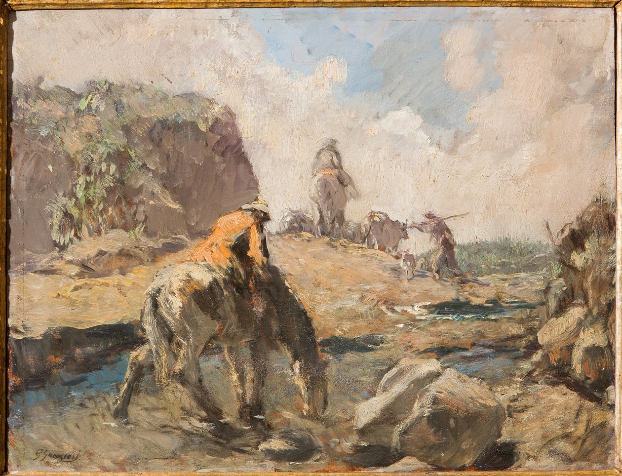 Ford (olej na sklejce) autorstwa Giuseppe Graziosi