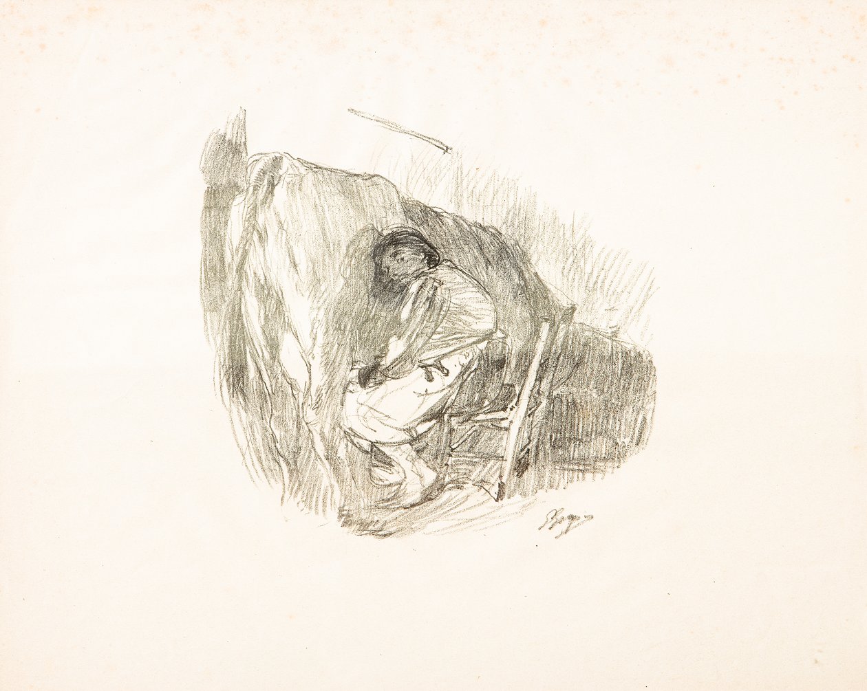 Dojenie (litografia) autorstwa Giuseppe Graziosi