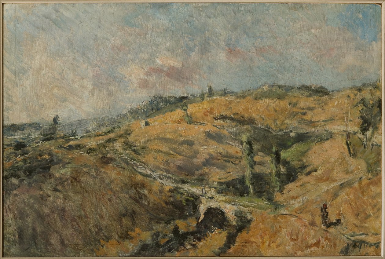 Krajobraz Toskanii - Le Caldire (olej na panelu) autorstwa Giuseppe Graziosi