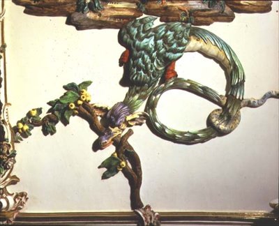 Salon Chino (pokój chiński) przedstawiający wyszukanego smoka, 1769 (porcelana) (patrz także 93237-8) autorstwa Giuseppe Gricci