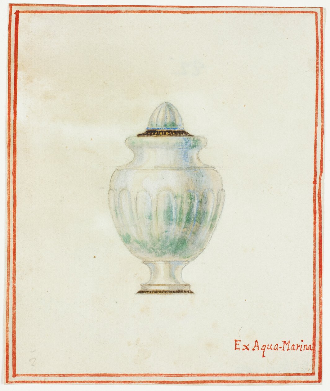 Urna z akwamarynem autorstwa Giuseppe Grisoni