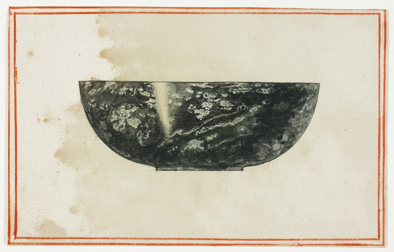 Miska z czarnego marmuru autorstwa Giuseppe Grisoni