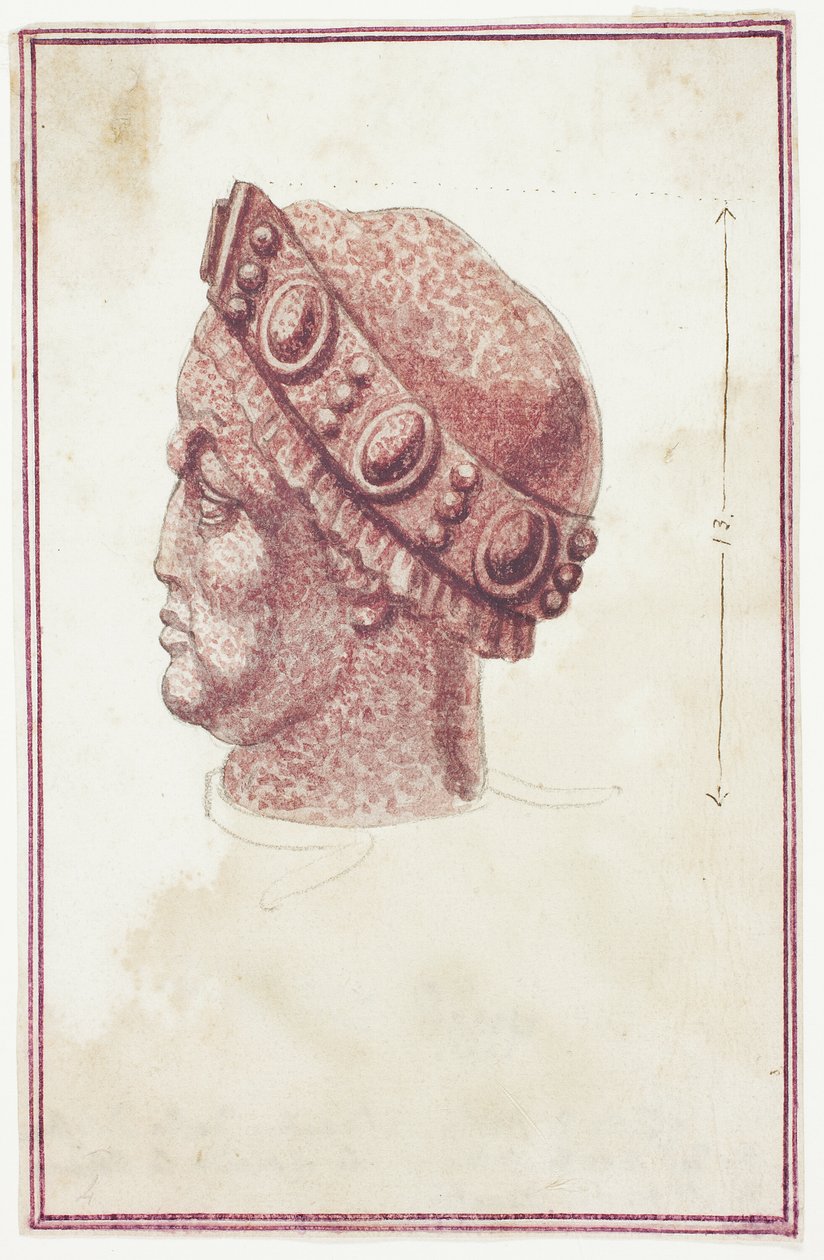 Porfirowa głowa (San Marco, Wenecja) autorstwa Giuseppe Grisoni