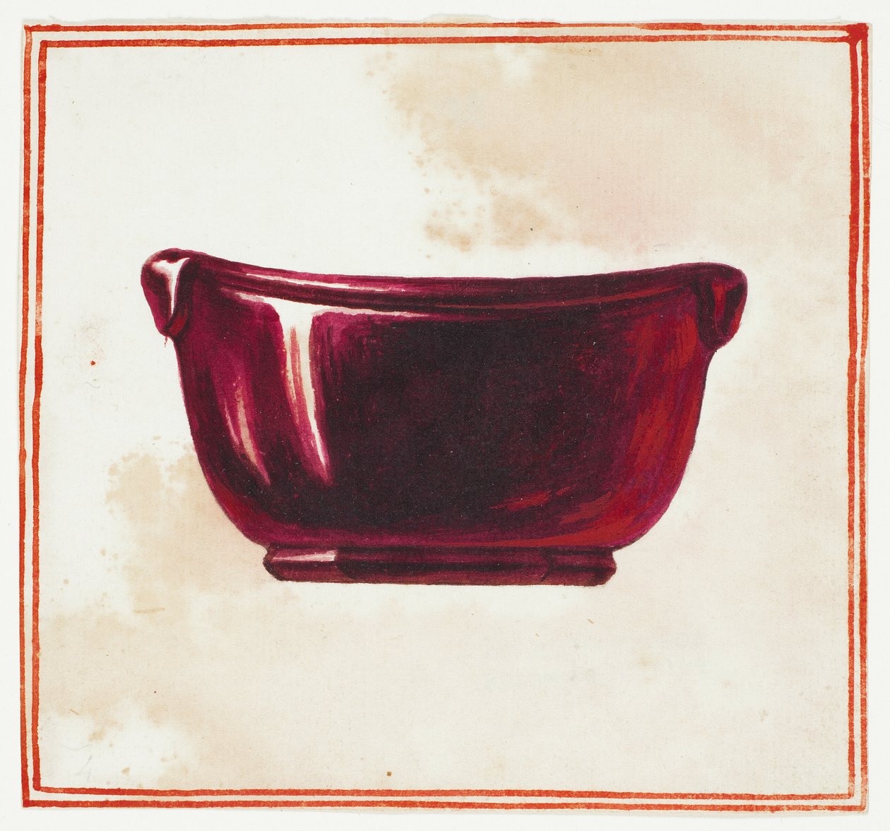 Fioletowa miska autorstwa Giuseppe Grisoni
