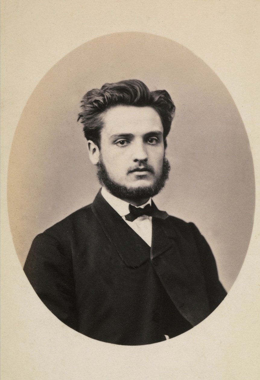 Portret francuskiego fotografa Gustave Eugene Chauffourier autorstwa Giuseppe Incorpora