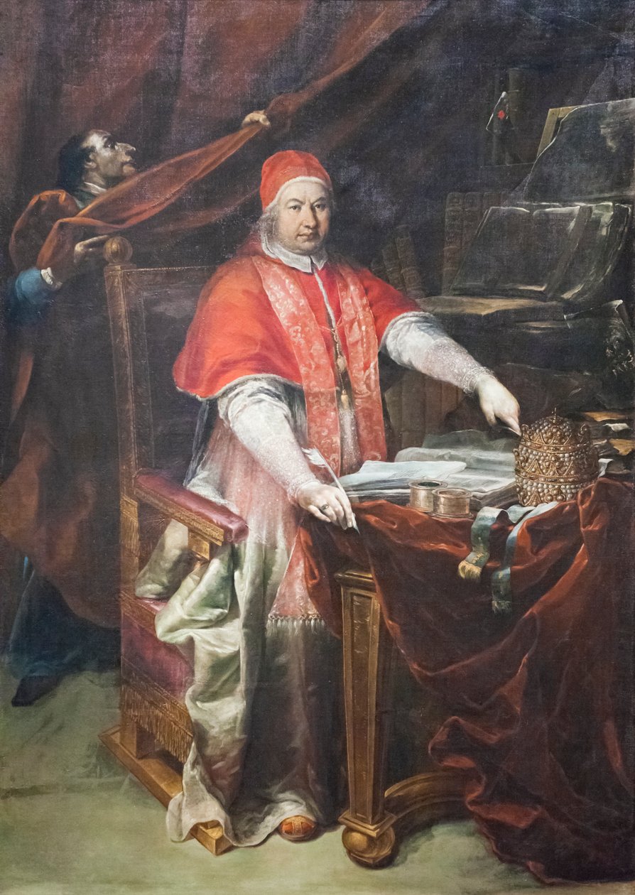 Papież Benedykt XIV (olej na płótnie) autorstwa Giuseppe Maria (1665 1747) Crespi