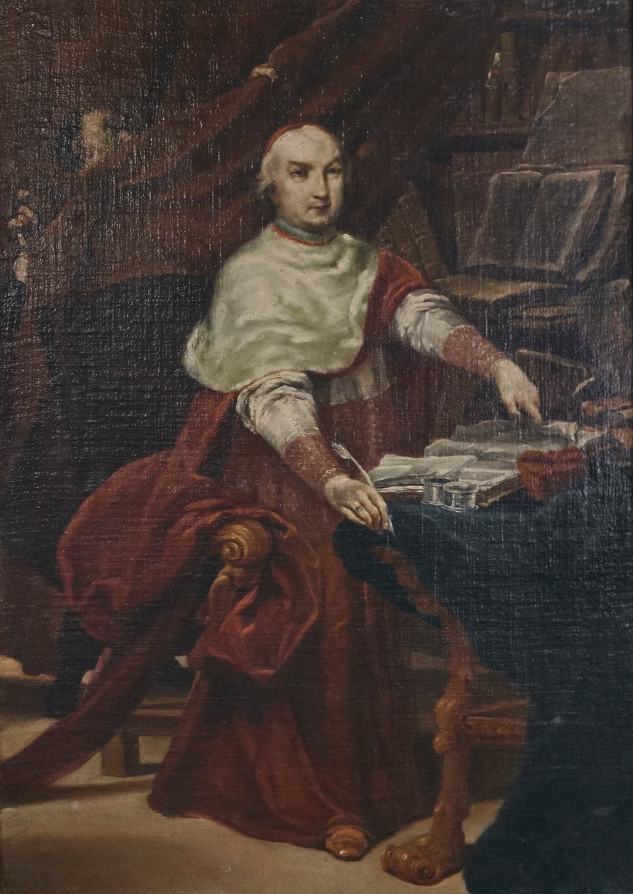 Portret kardynała Prospero Lambertiniego autorstwa Giuseppe Maria (1665 1747) Crespi