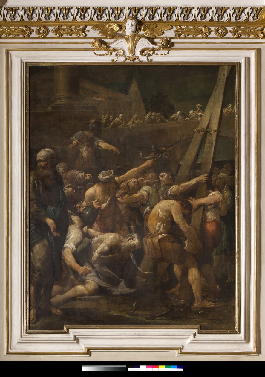 Św. Andrzej przed krzyżem męczeńskiej śmierci autorstwa Giuseppe Maria Crespi