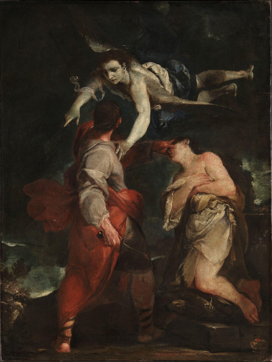 Ofiara Abrahama, ok. 1690 (olej na płótnie) autorstwa Giuseppe Maria (1665 1747) Crespi