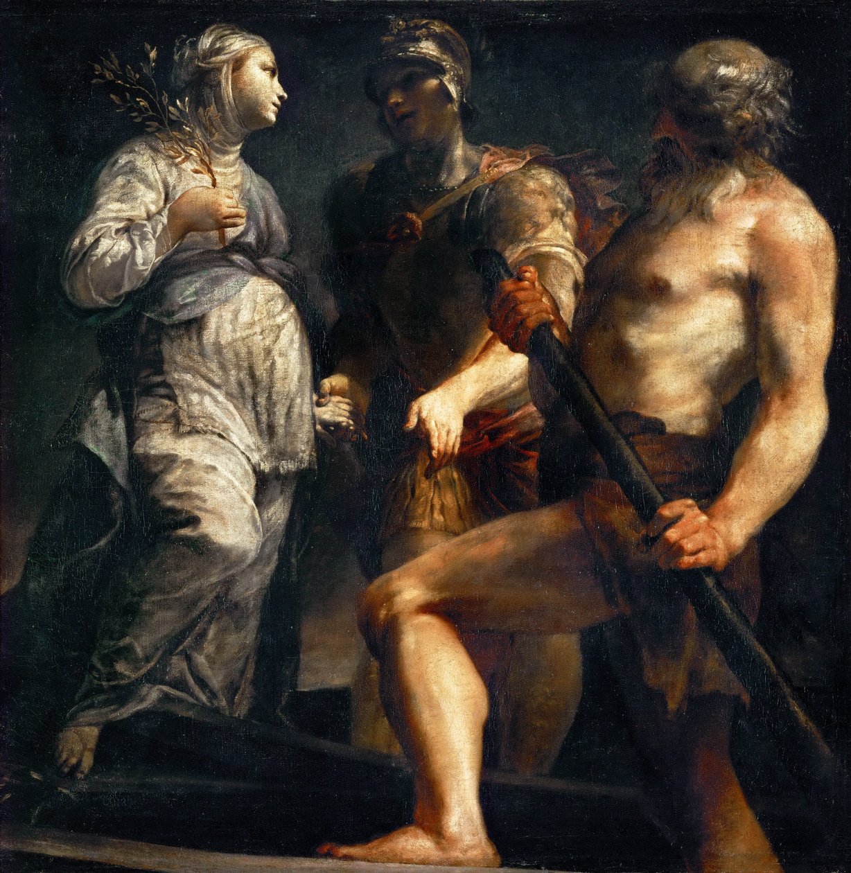 Eneasz, Sybilla i Charon, ca. 1695 autorstwa Giuseppe Maria Crespi