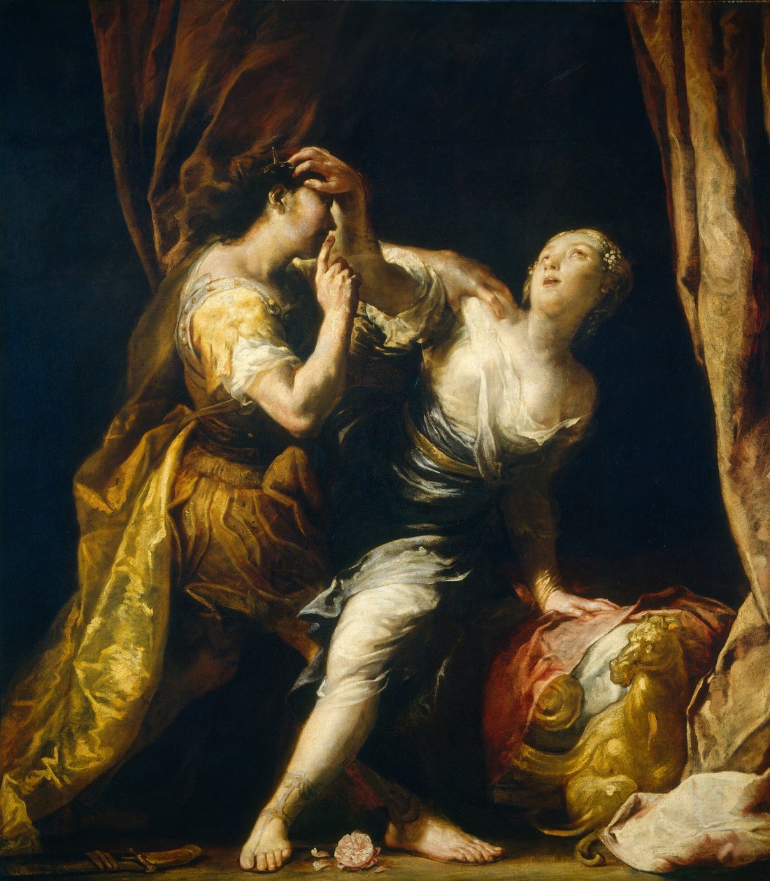 Tarquin i Lukrecja autorstwa Giuseppe Maria Crespi