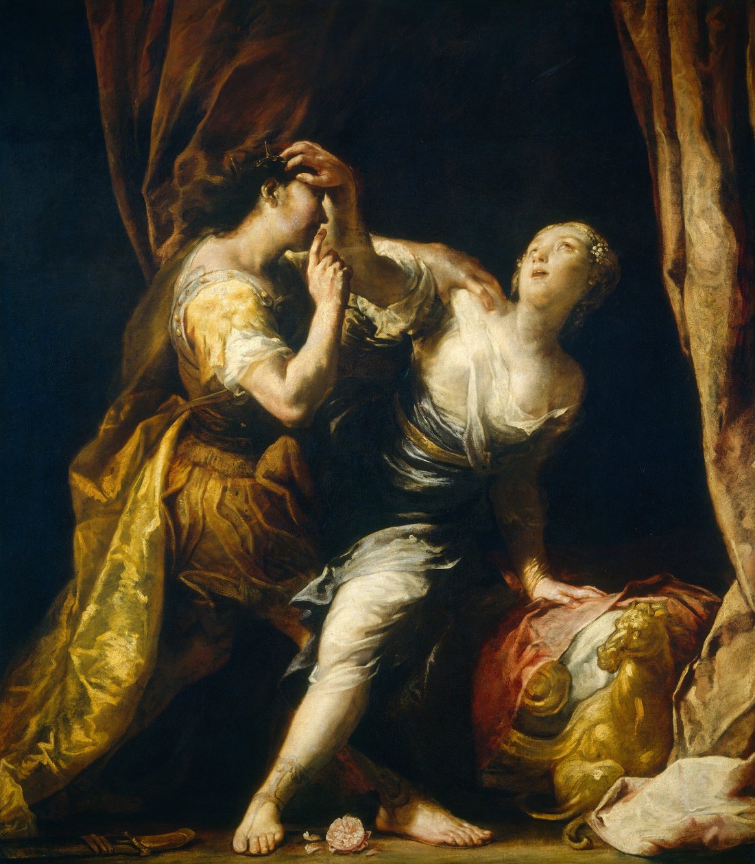 Tarquin i Lukrecja, ok. 1930 r. 16951700. autorstwa Giuseppe Maria Crespi