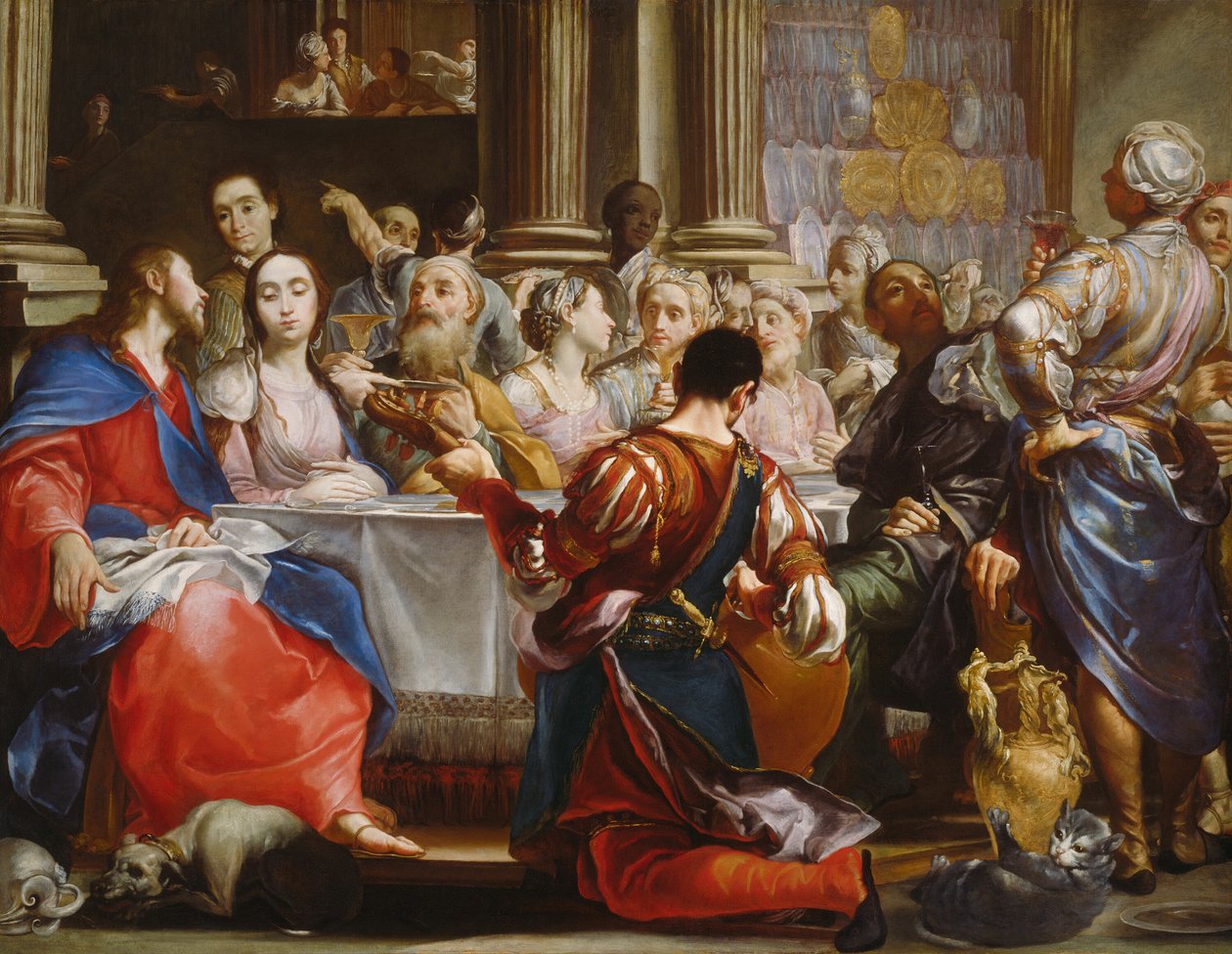 Wesele w Kanie, c. 1686. autorstwa Giuseppe Maria Crespi