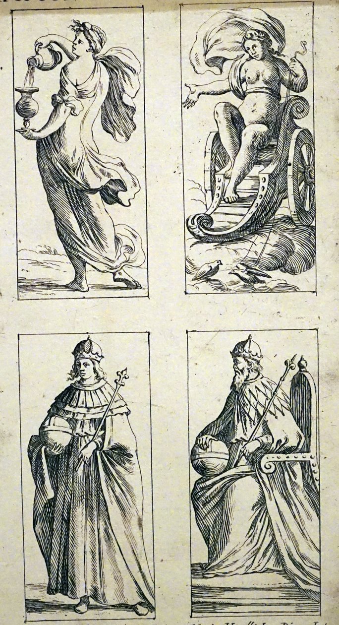 Karty tarota z XVII wieku autorstwa Giuseppe Marii Mitelli autorstwa Giuseppe Maria Mitelli