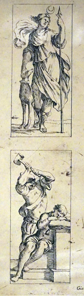 Karty tarota z XVII wieku autorstwa Giuseppe Marii Mitelli autorstwa Giuseppe Maria Mitelli