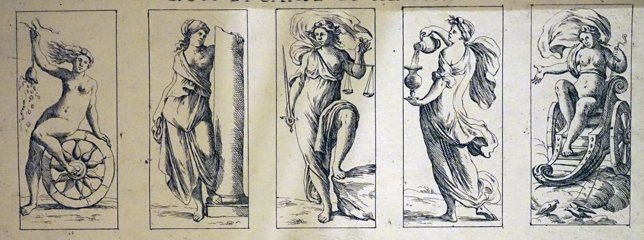 Karty tarota z XVII wieku autorstwa Giuseppe Marii Mitelli autorstwa Giuseppe Maria Mitelli
