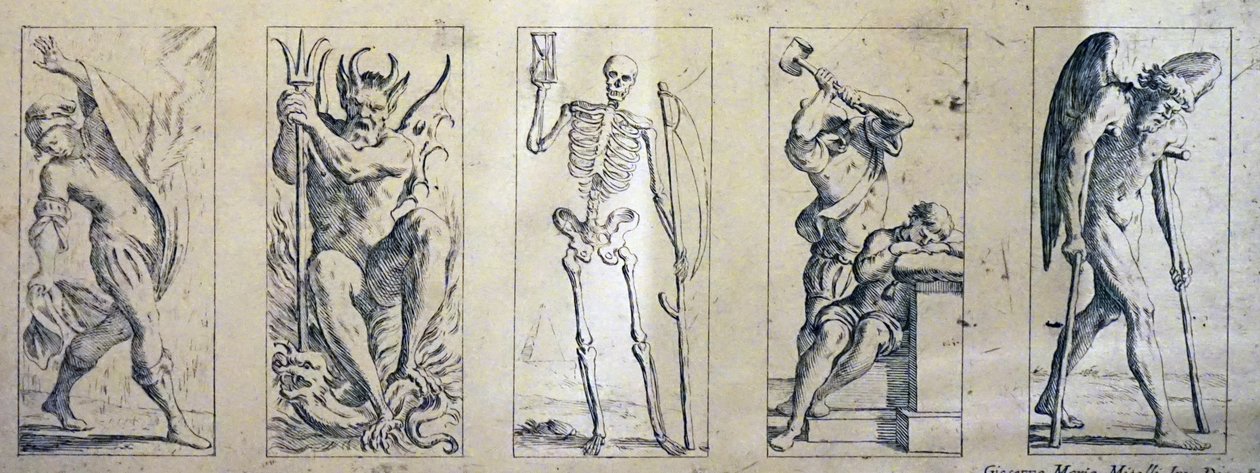 Karty tarota z XVII wieku autorstwa Giuseppe Marii Mitelli von Giuseppe Maria Mitelli