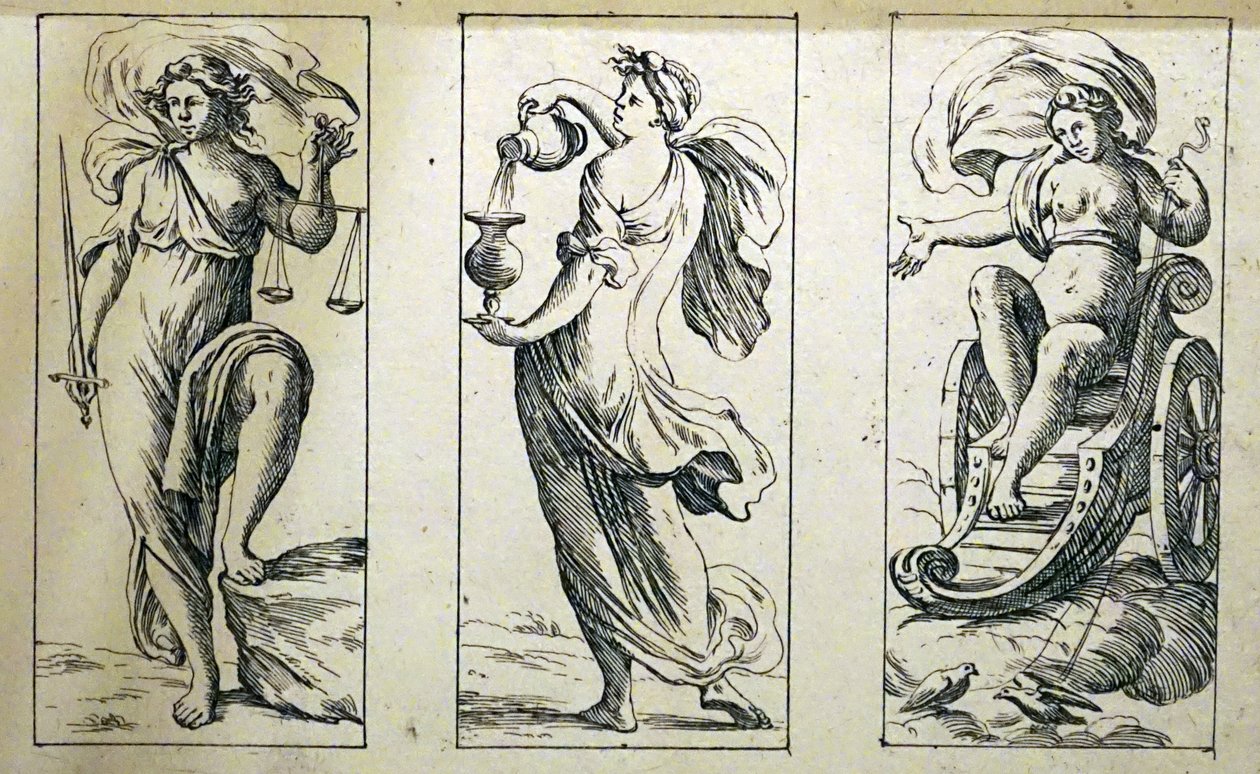 Karty tarota z XVII wieku autorstwa Giuseppe Marii Mitelli autorstwa Giuseppe Maria Mitelli
