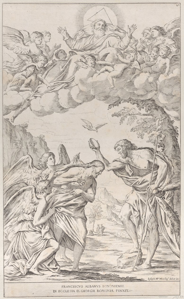 Tablica 8: Chrzest Chrystusa, 1678. autorstwa Giuseppe Maria Mitelli