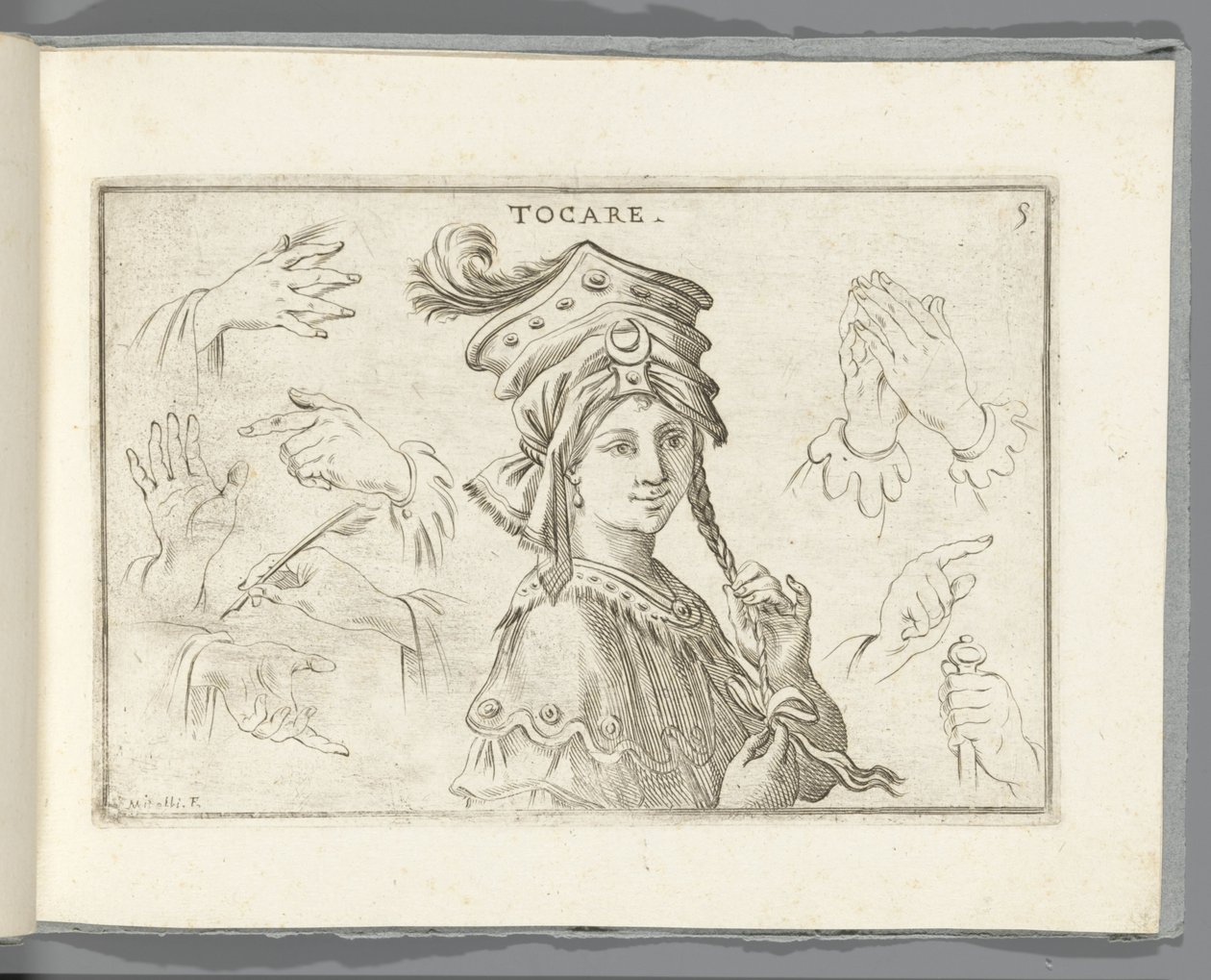 Smak Tocare (tytuł na obiekcie) autorstwa Giuseppe Maria Mitelli