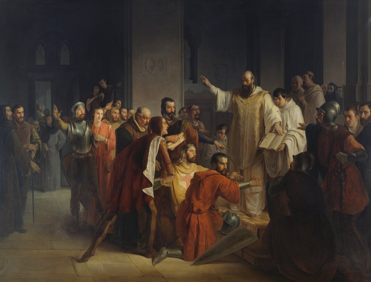 Przysięga Pontidy autorstwa Giuseppe Mazza