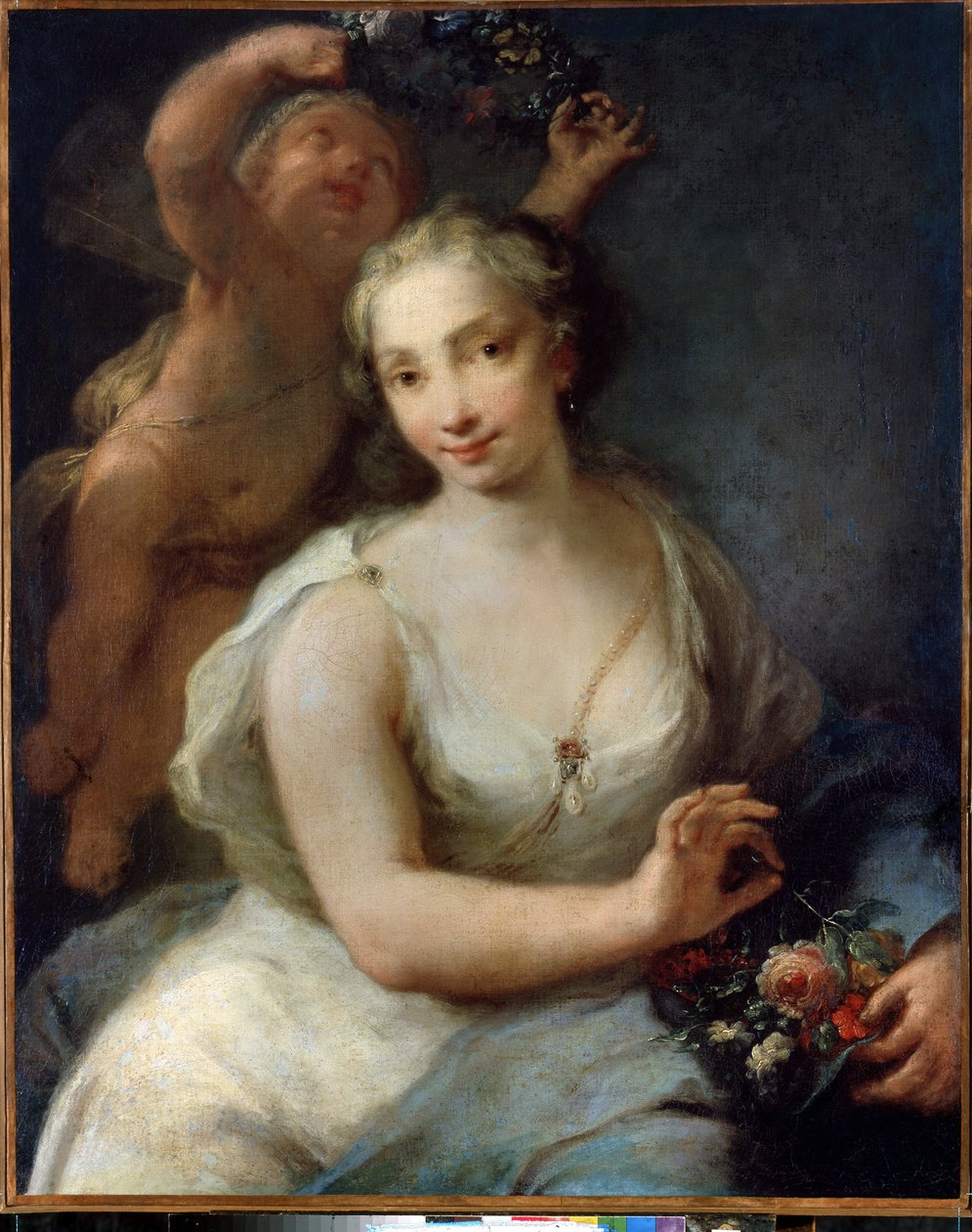Wiosna. Wiosna (Primavera). Obraz Giuseppe Nogari (1699-1763), przed 1757. Sztuka wenecka. Olej na płótnie. Ermitaż w Petersburgu. autorstwa Giuseppe Nogari