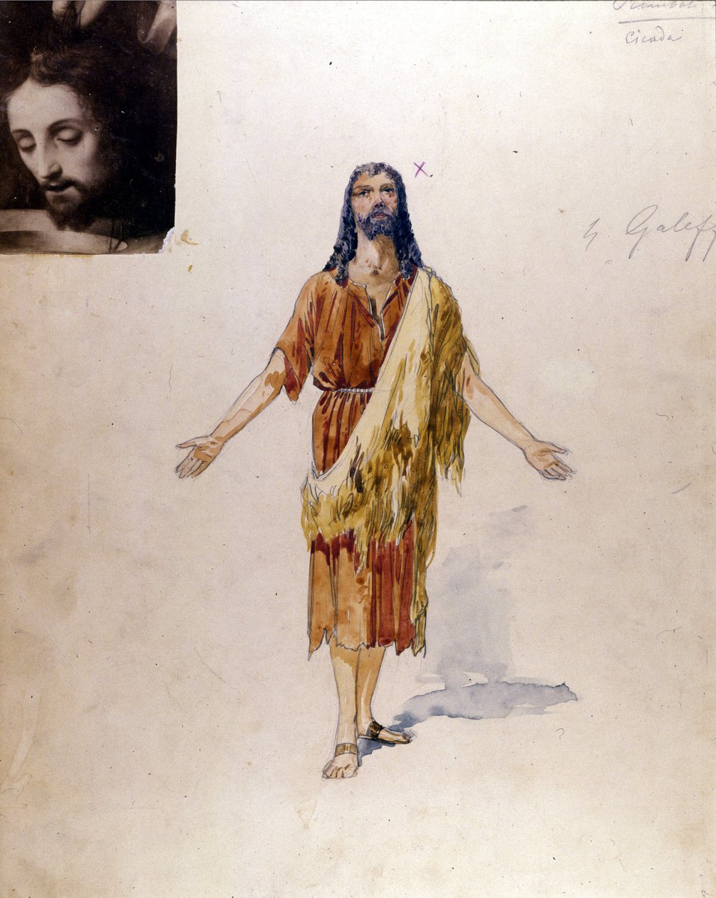 Richard Strauss: kostium „Salome” Giuseppe Palanti (1881-1946) za rolę Jokanaana dla teatru La Scala w Mediolanie w 1912 roku autorstwa Giuseppe Palanti