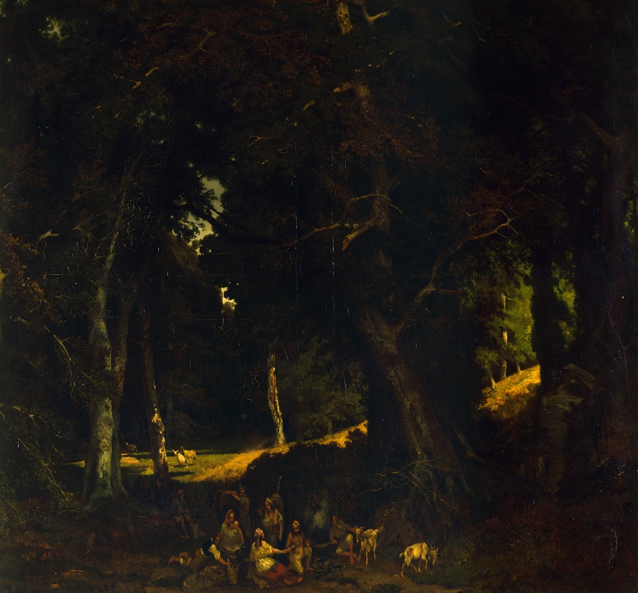 Obóz cygański — Giuseppe Palizzi autorstwa Giuseppe Palizzi