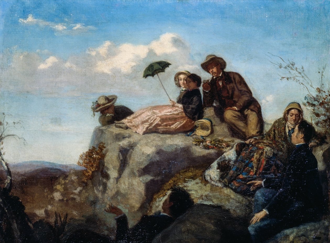 Piknik (olej na płótnie) autorstwa Giuseppe Palizzi