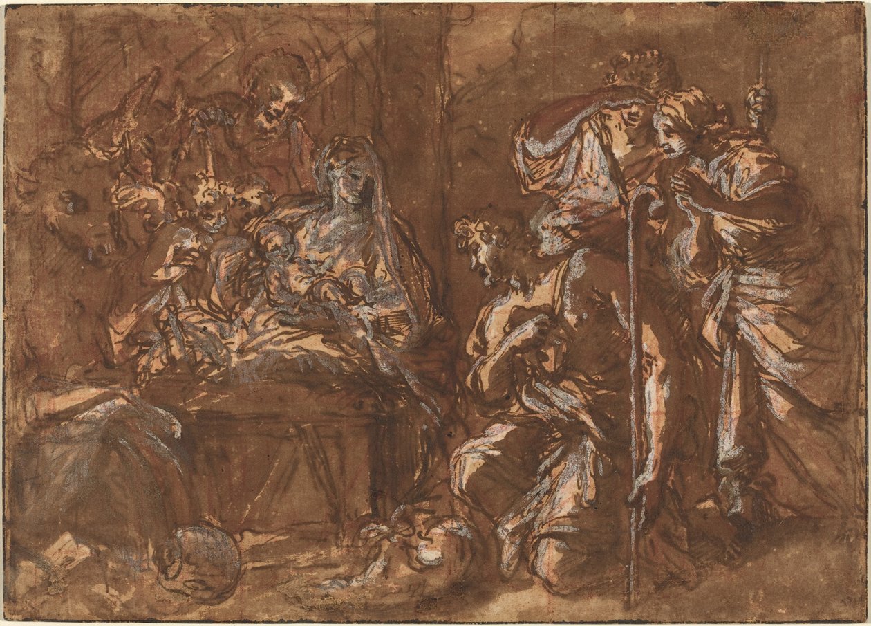 Adoracja pasterzy autorstwa Giuseppe Passeri