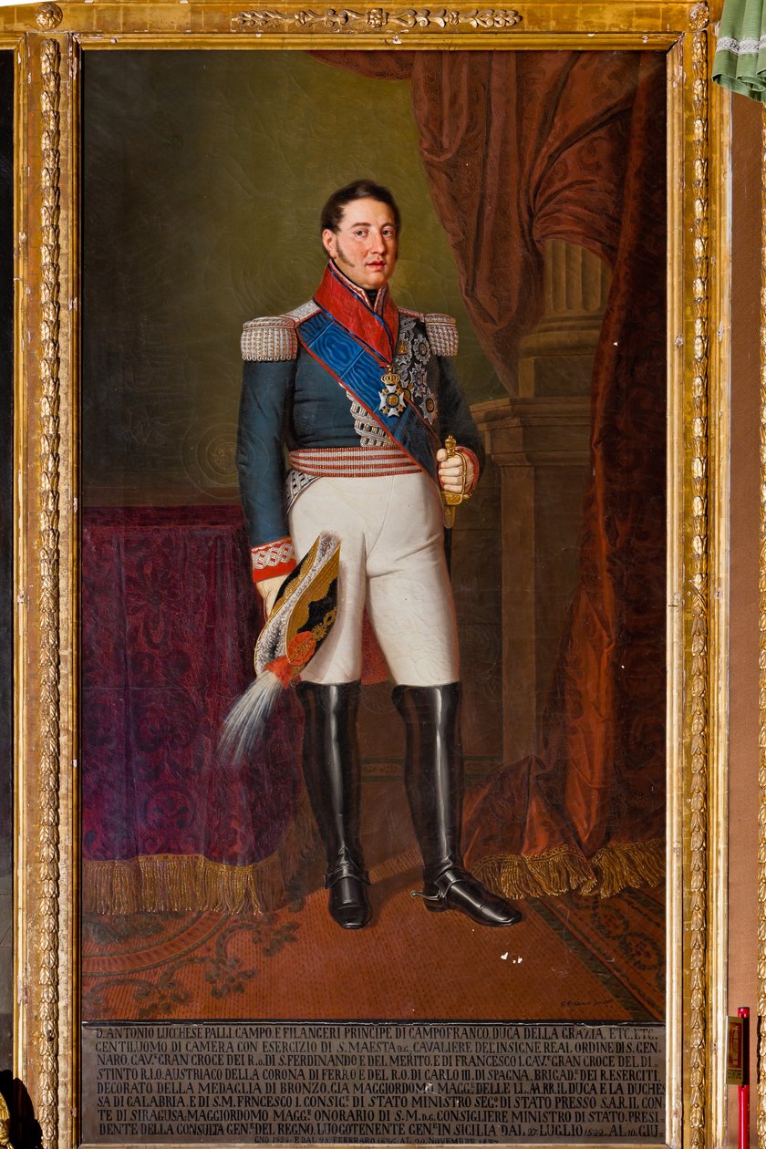 Generał Porucznik Królestwa Antonio Lucchesi Palli (olej na płótnie) autorstwa Giuseppe Patania
