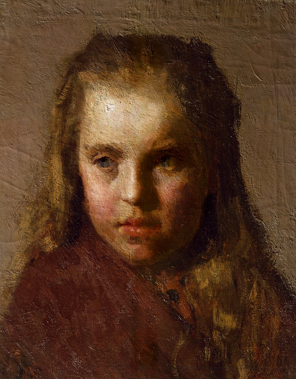 Głowa małej dziewczynki autorstwa Giuseppe Pellizza da Volpedo
