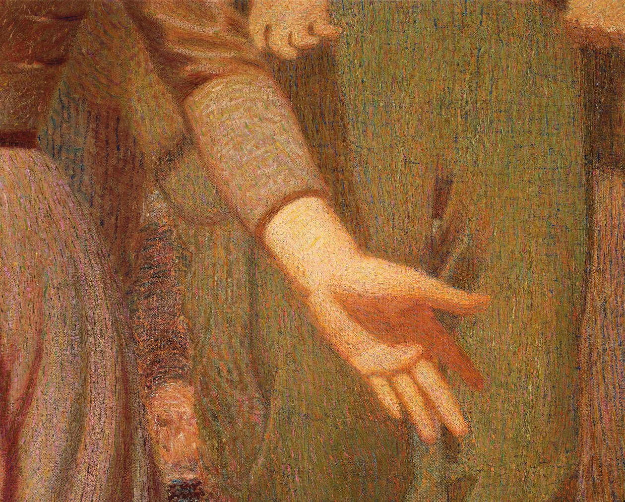 Czwarty stan, Giuseppe Pellizza da Volpedo, detal autorstwa Giuseppe Pellizza da Volpedo