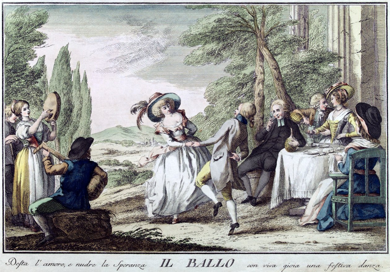 Taniec Taniec, 1790. autorstwa Giuseppe Piattoli