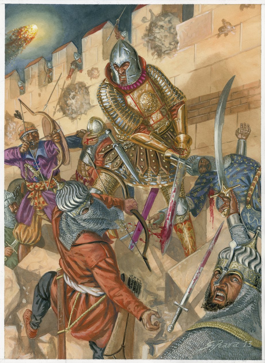Śmierć Konstantyna XI Palaiologosa i upadek Konstantynopola autorstwa Giuseppe Rava