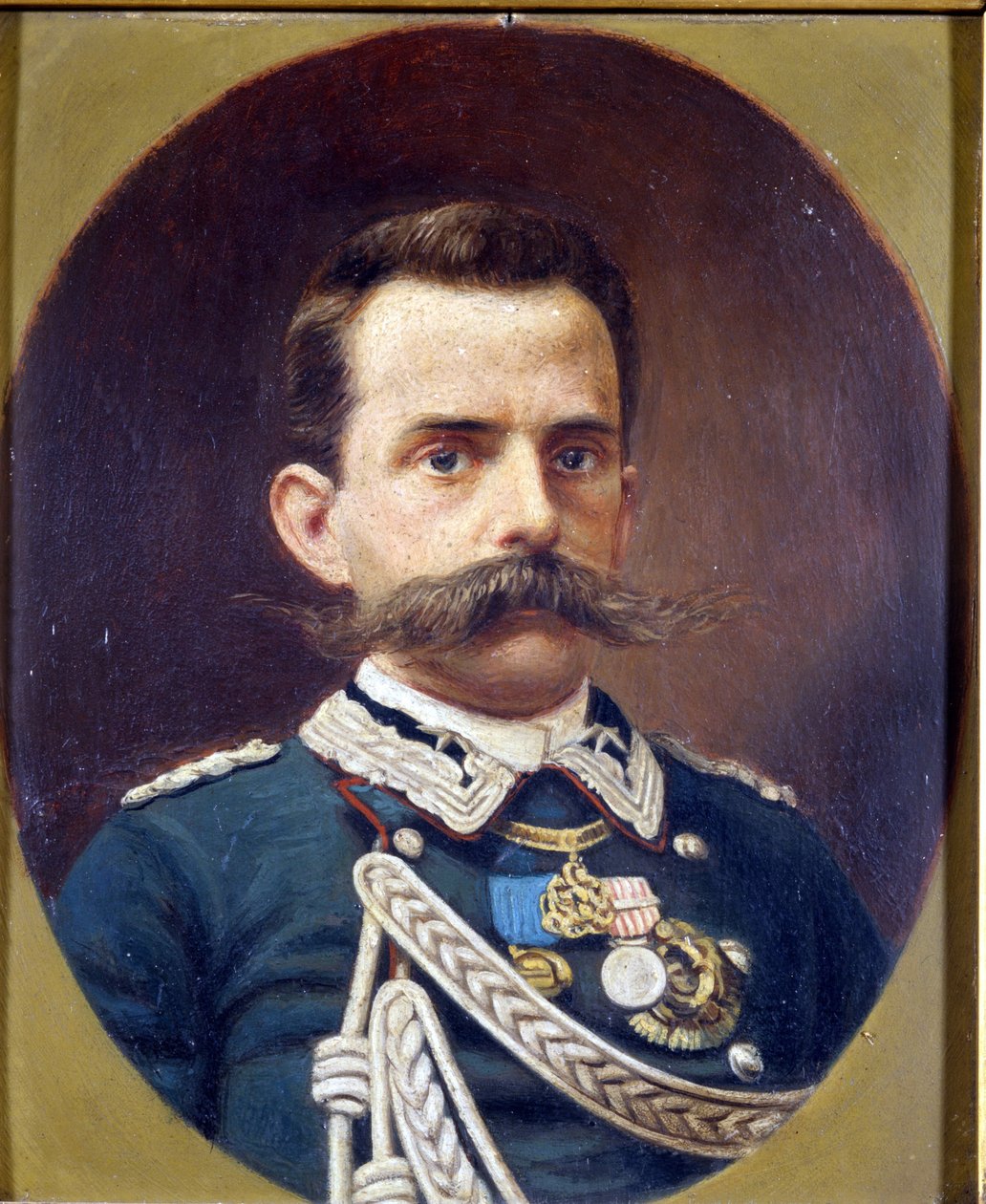 Humbert I (1844-1900). Obraz G. Rivy. Muzeum Risorgimento. Mediolan autorstwa Giuseppe Riva