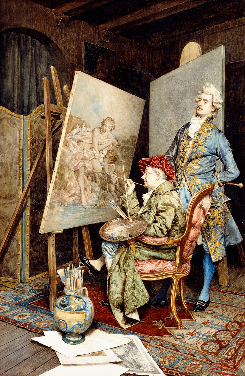 Pracownia Malarza autorstwa Giuseppe Signorini